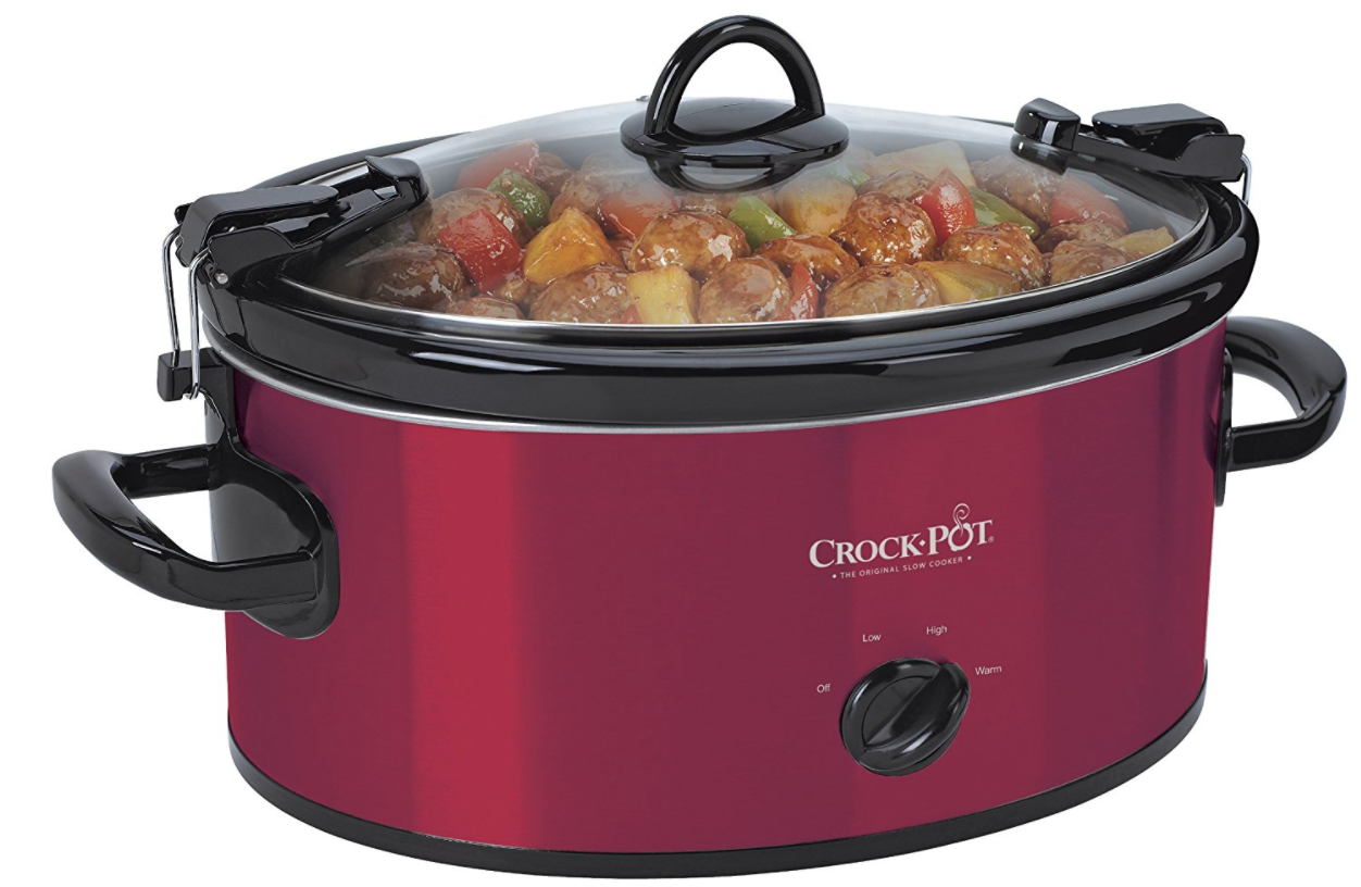 Crock-Pot 6 -Quart Cook&Carry Oval Manual Portable Slow Cooker