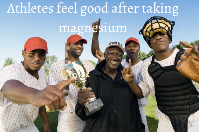 Athletes feel good after taking magnesium